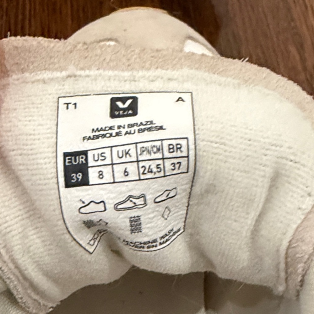 Like-New Women’s Veja Rio Branco Sneakers - White Pierre Natural. Size EU 39 - Picture 11 of 13